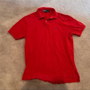POLO RALPH LAUREN Mens Red Polo Shirt Sz M